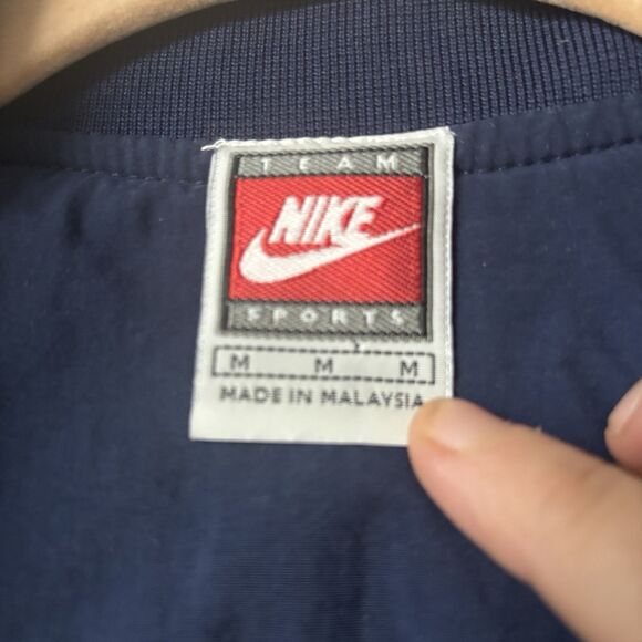 VTG 90s Nike Team Syracuse Orange Nylon Windbreaker Anorak Jacket Medium Y2K - Picture 15 of 16